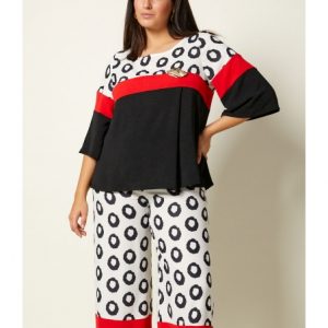 Alternative view of Conjunto Pantalón Fiesta Tricolor Broche