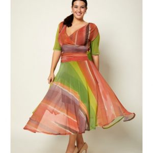 Alternative view of Vestido Midi Tul Manga Francesa